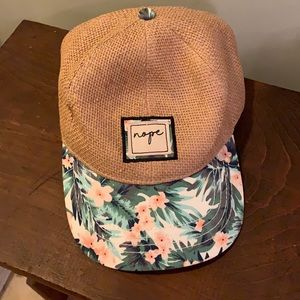 Nope tropical themed hat